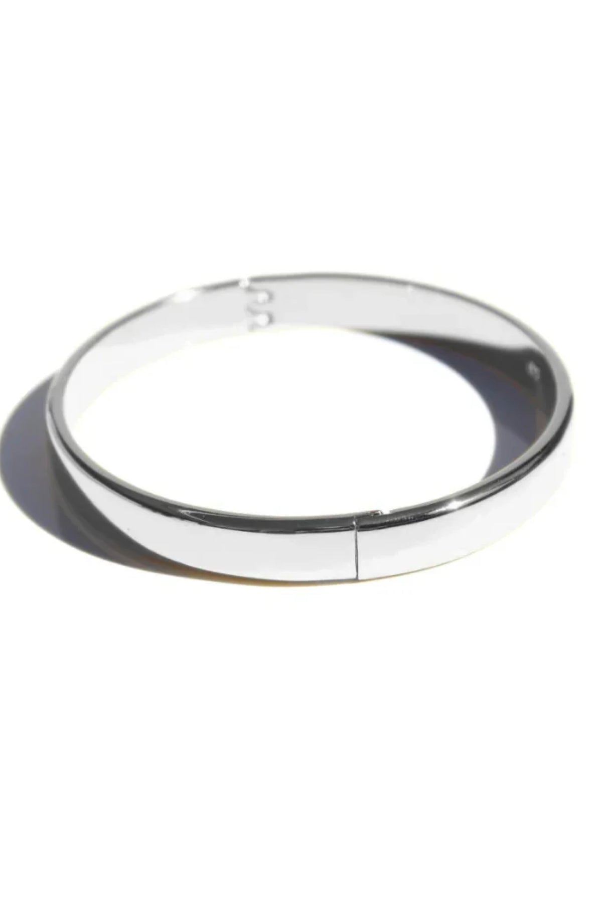 Solid Bangle Silver Bracelet