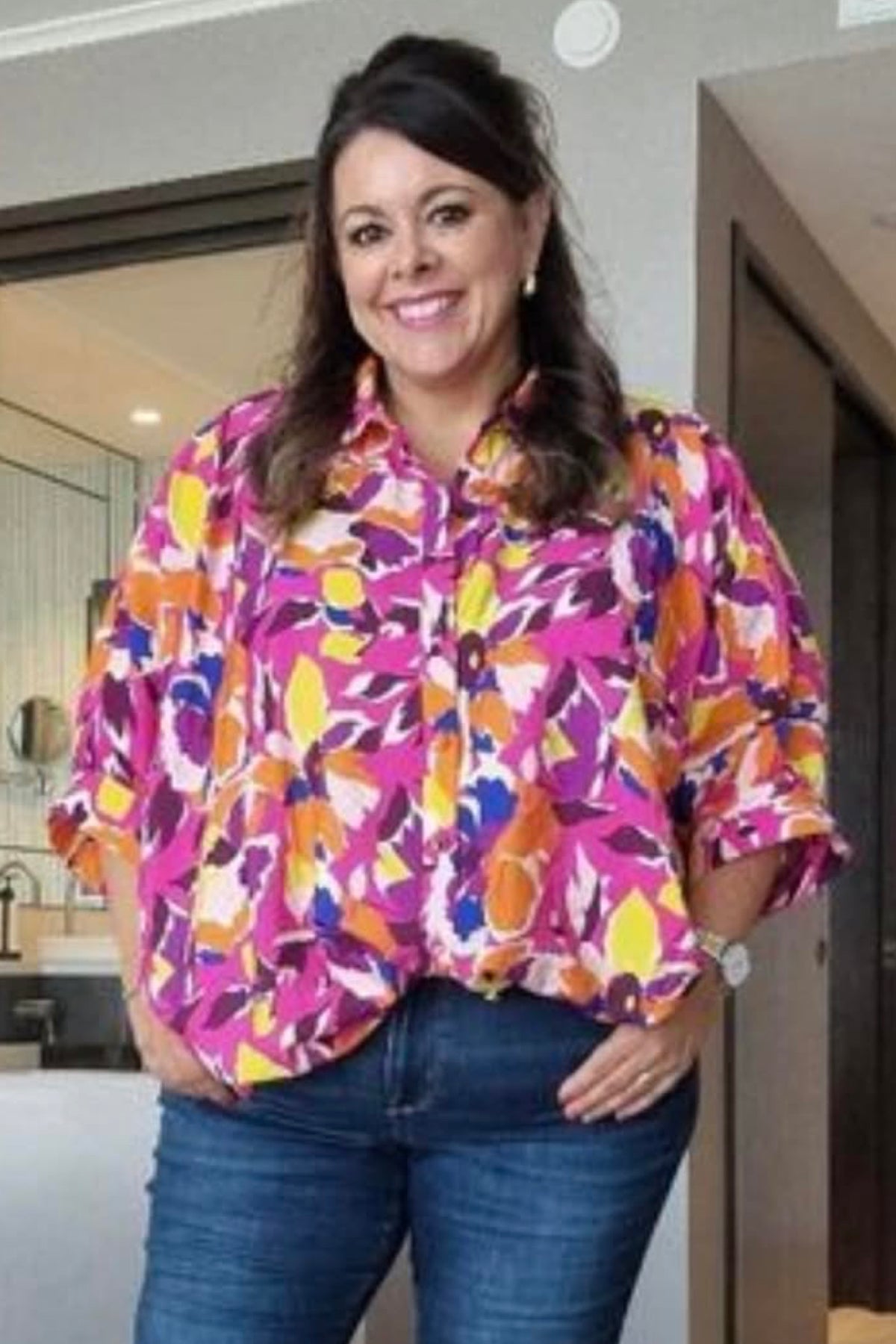 Celeste Shirt Bright Floral