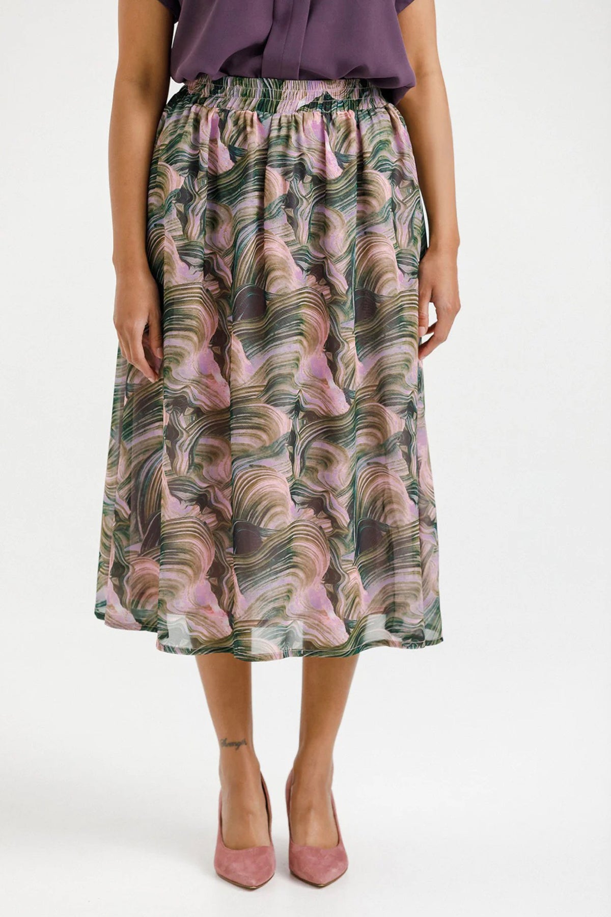 Delilah Skirt Bloom Swirl