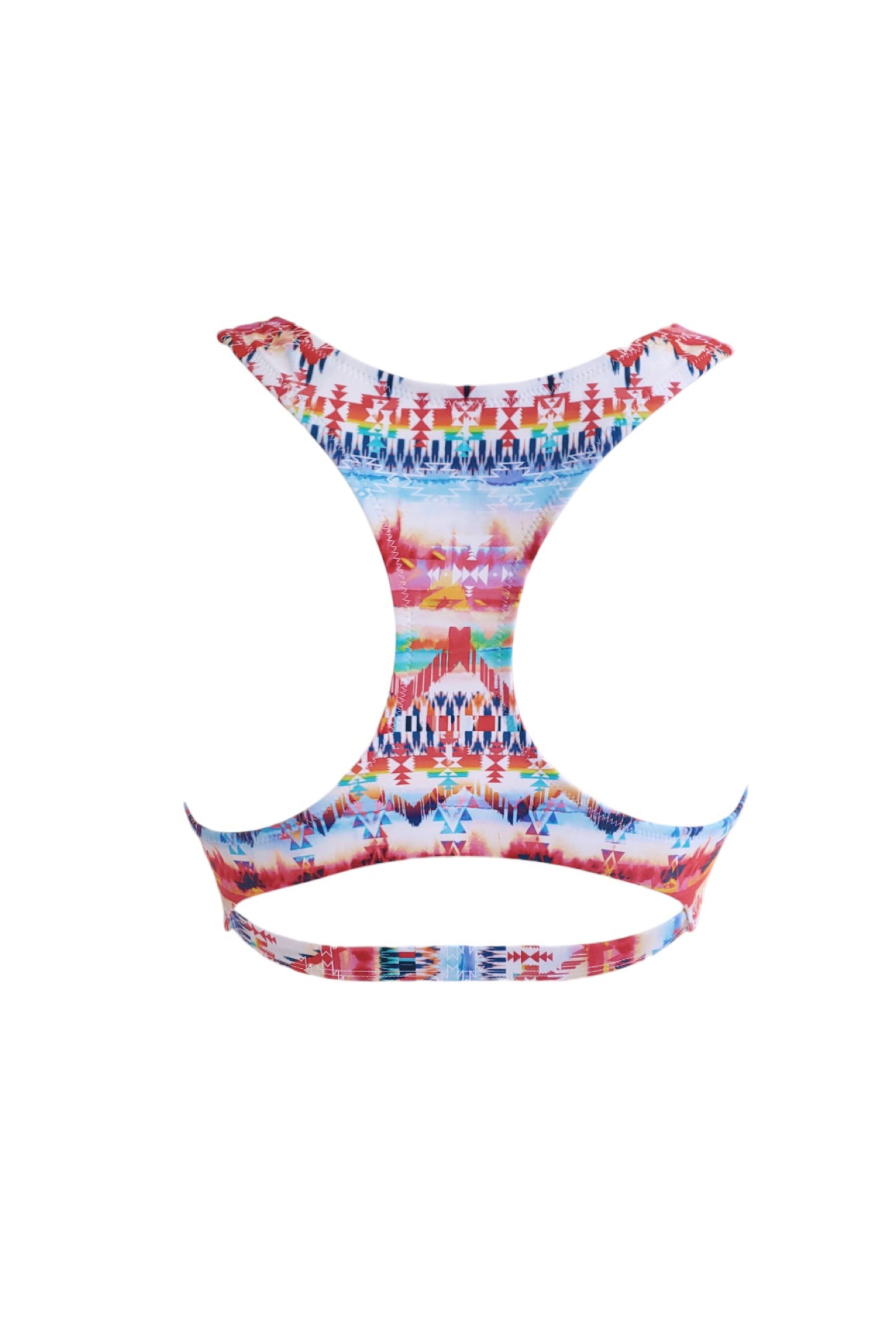 High Neck Crop Top Multi
