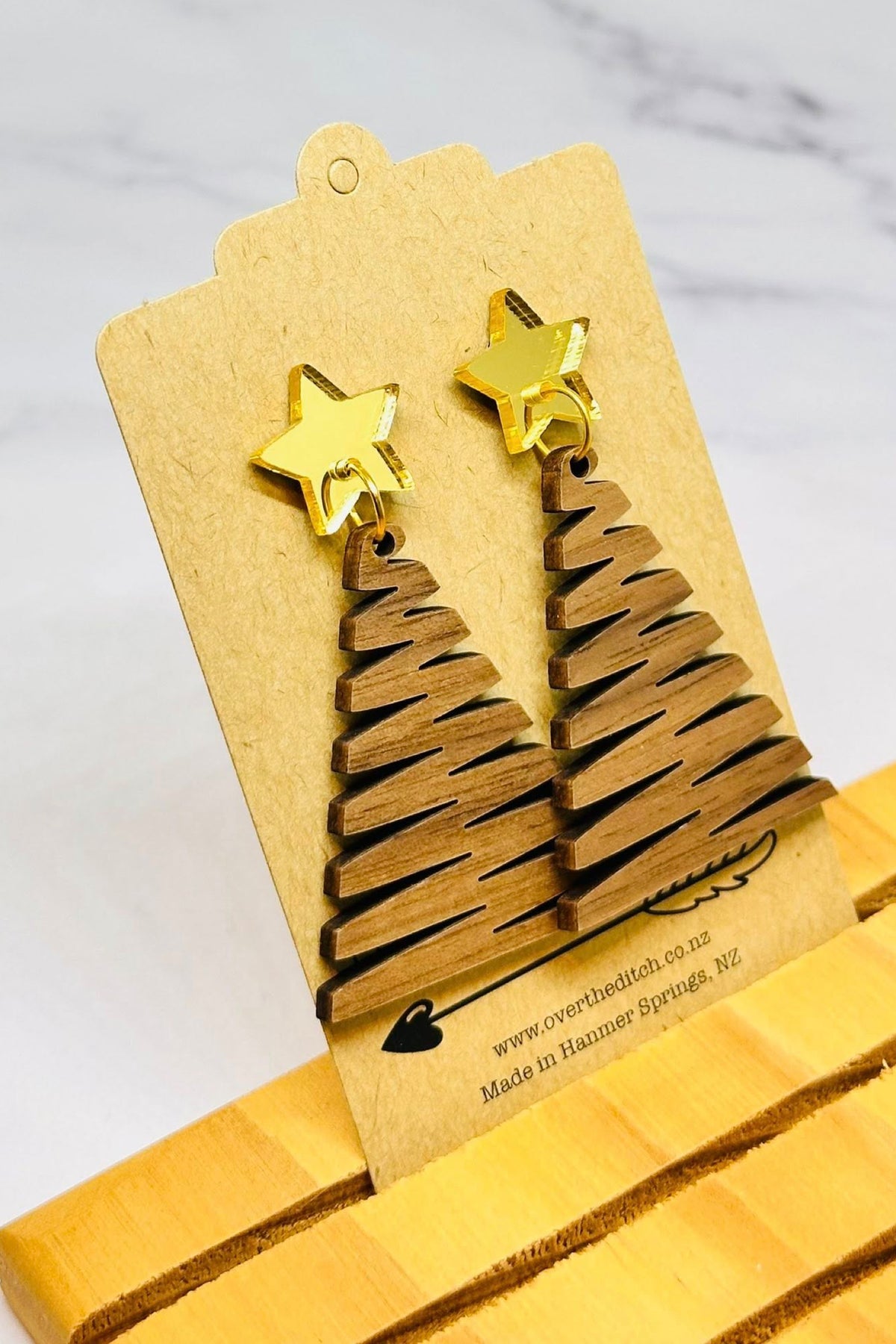 Wooden Christmas Tree Dangles