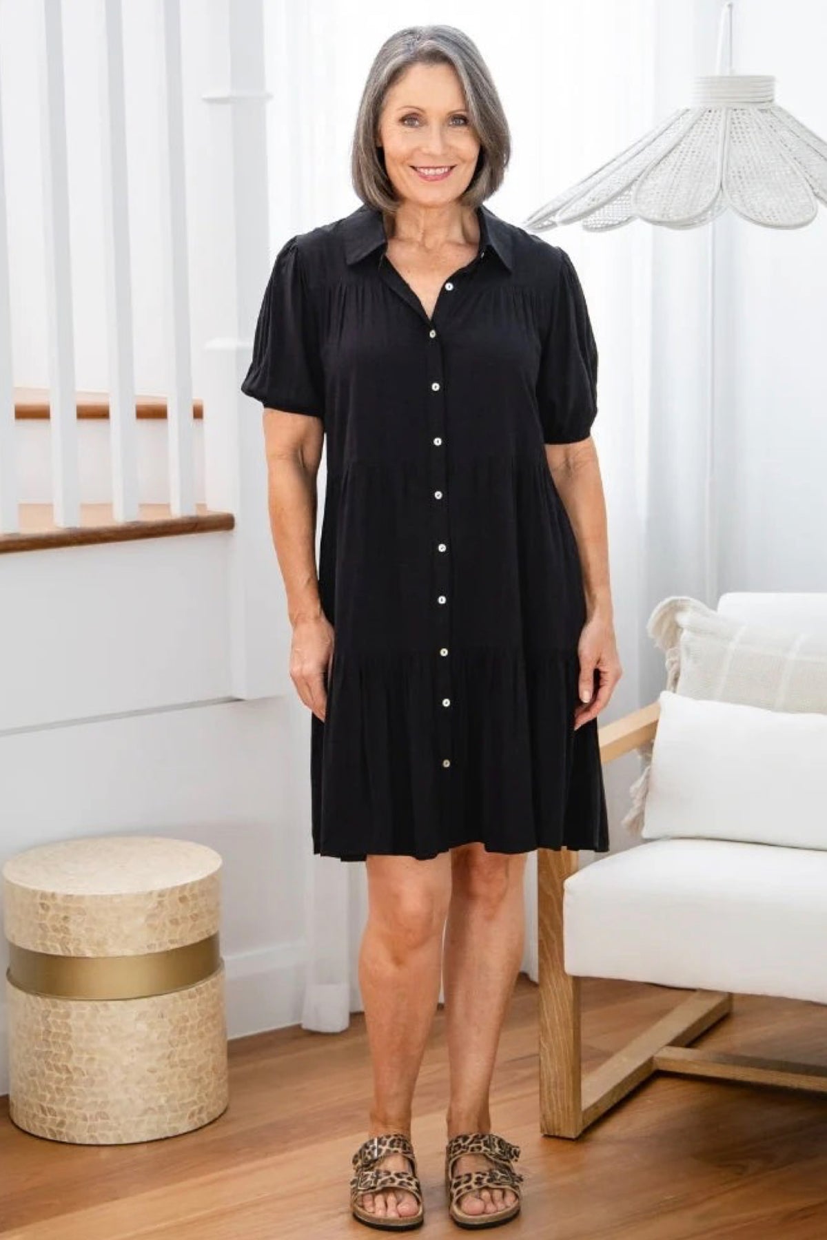 Taylor Shirt Dress Black