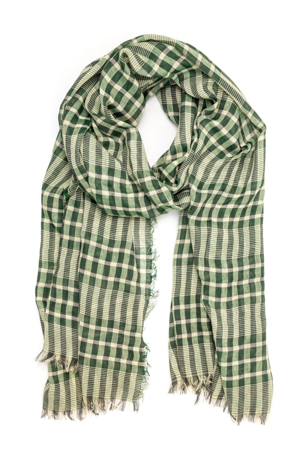 Jack Scarf Country Check Green