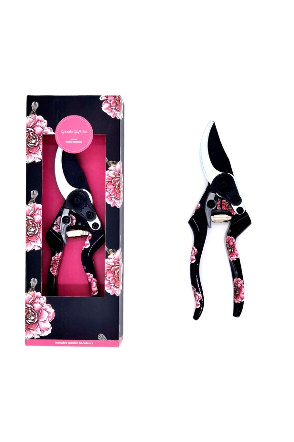 Garden Secateurs Pink Peony