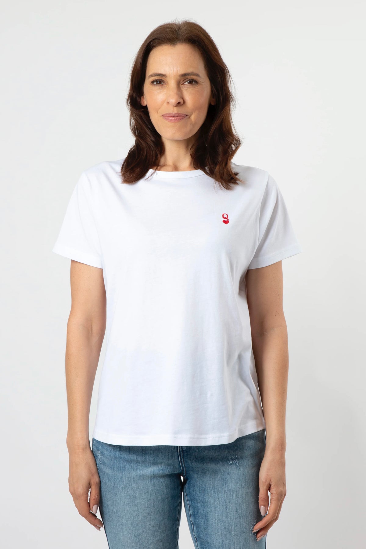 Ace Tee White Queen Of Hearts