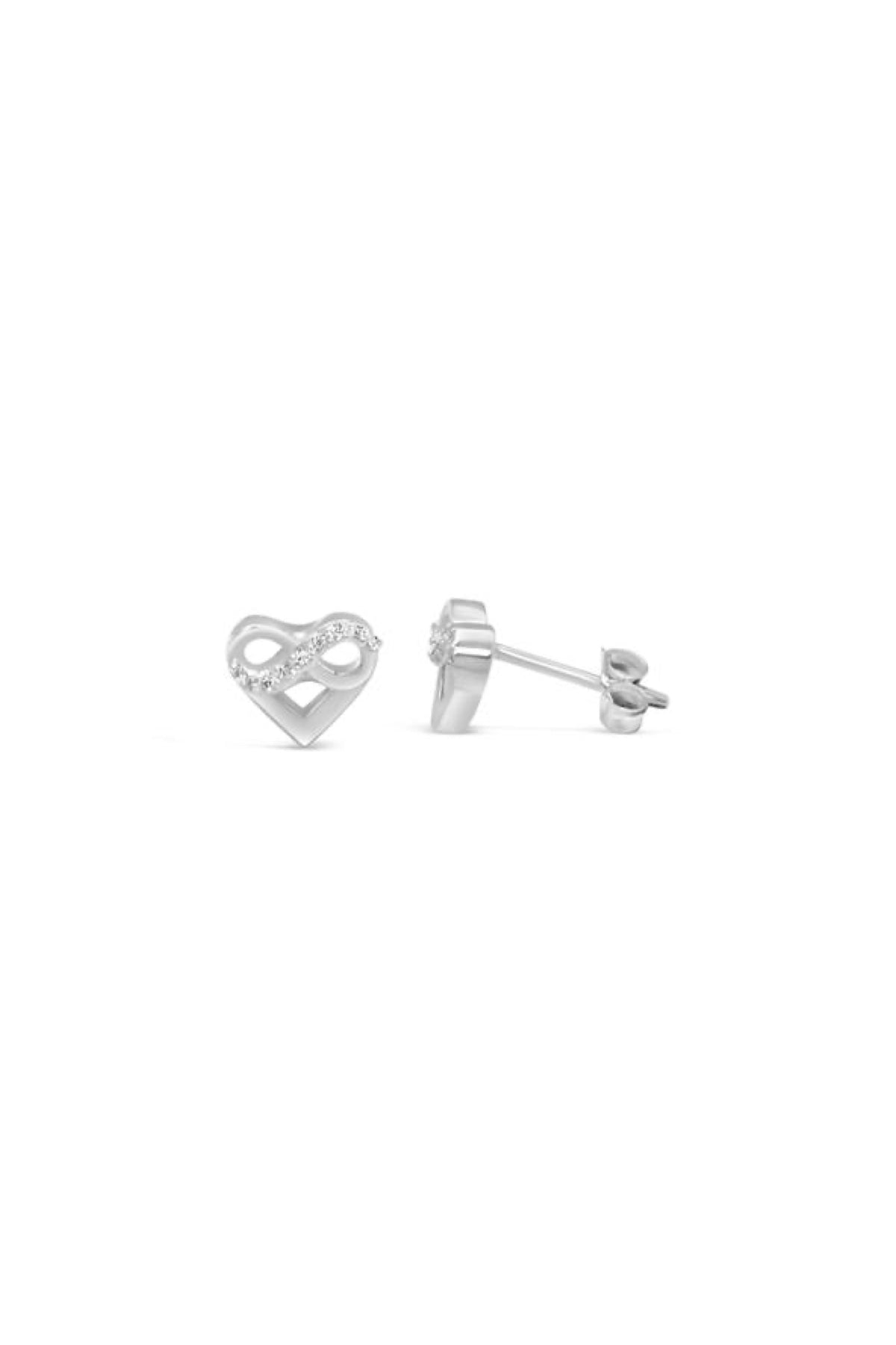 Infinity Heart Stud