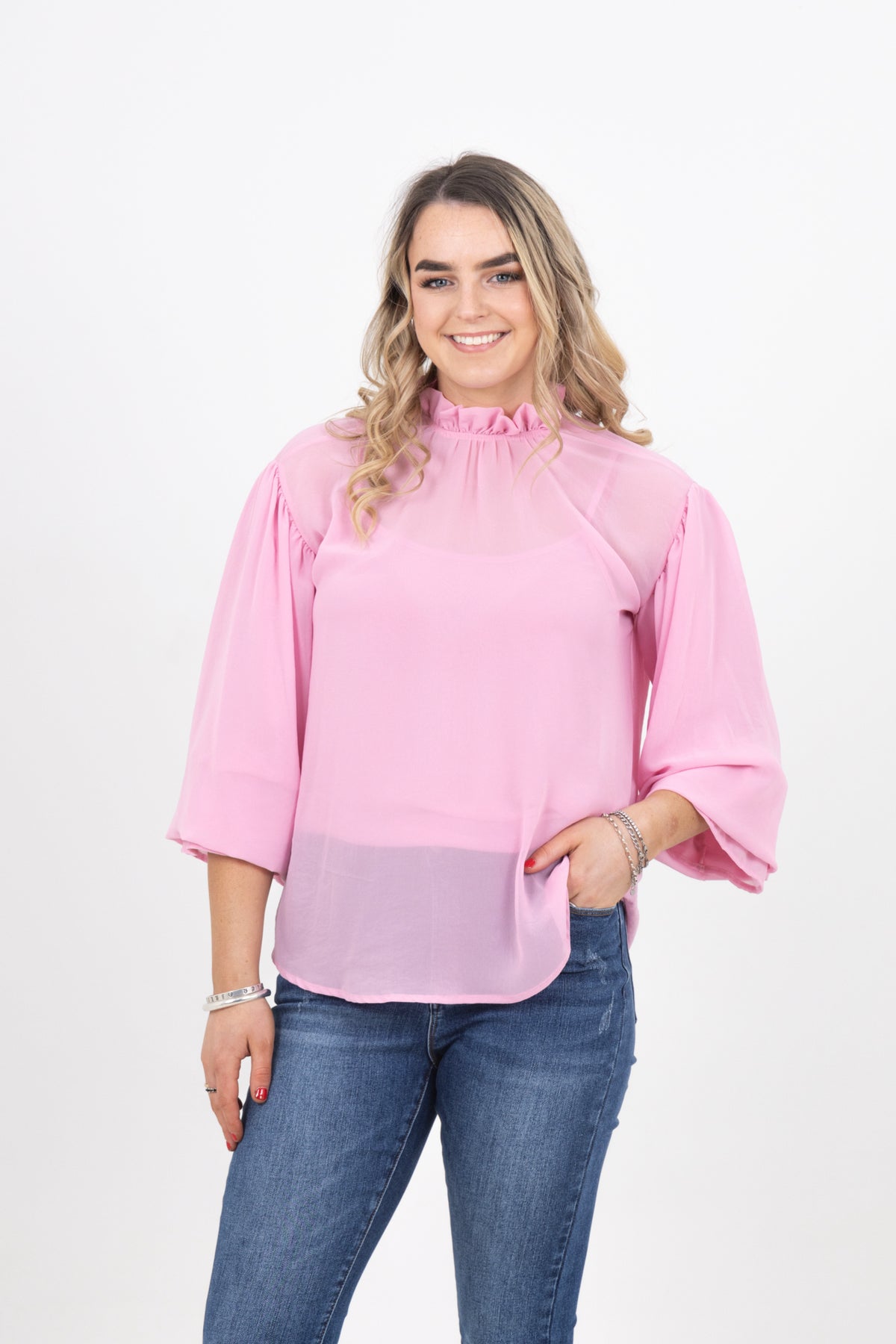 Sophia Top Candy Pink