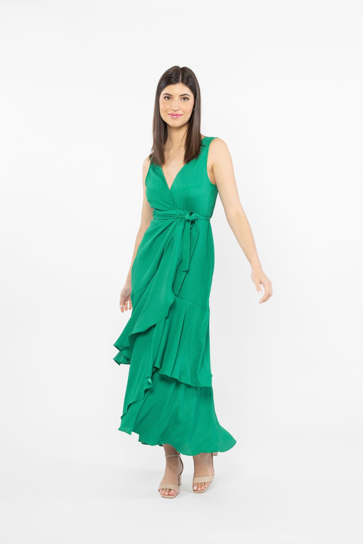 Vibrant Maxi Dress Fauna Crinkle