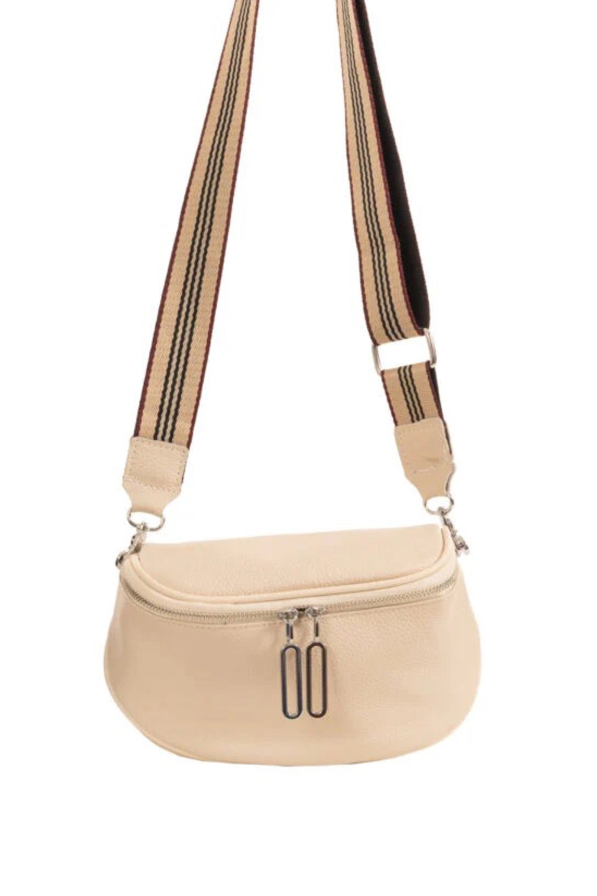 Lilly Leather Cross Body Bag White