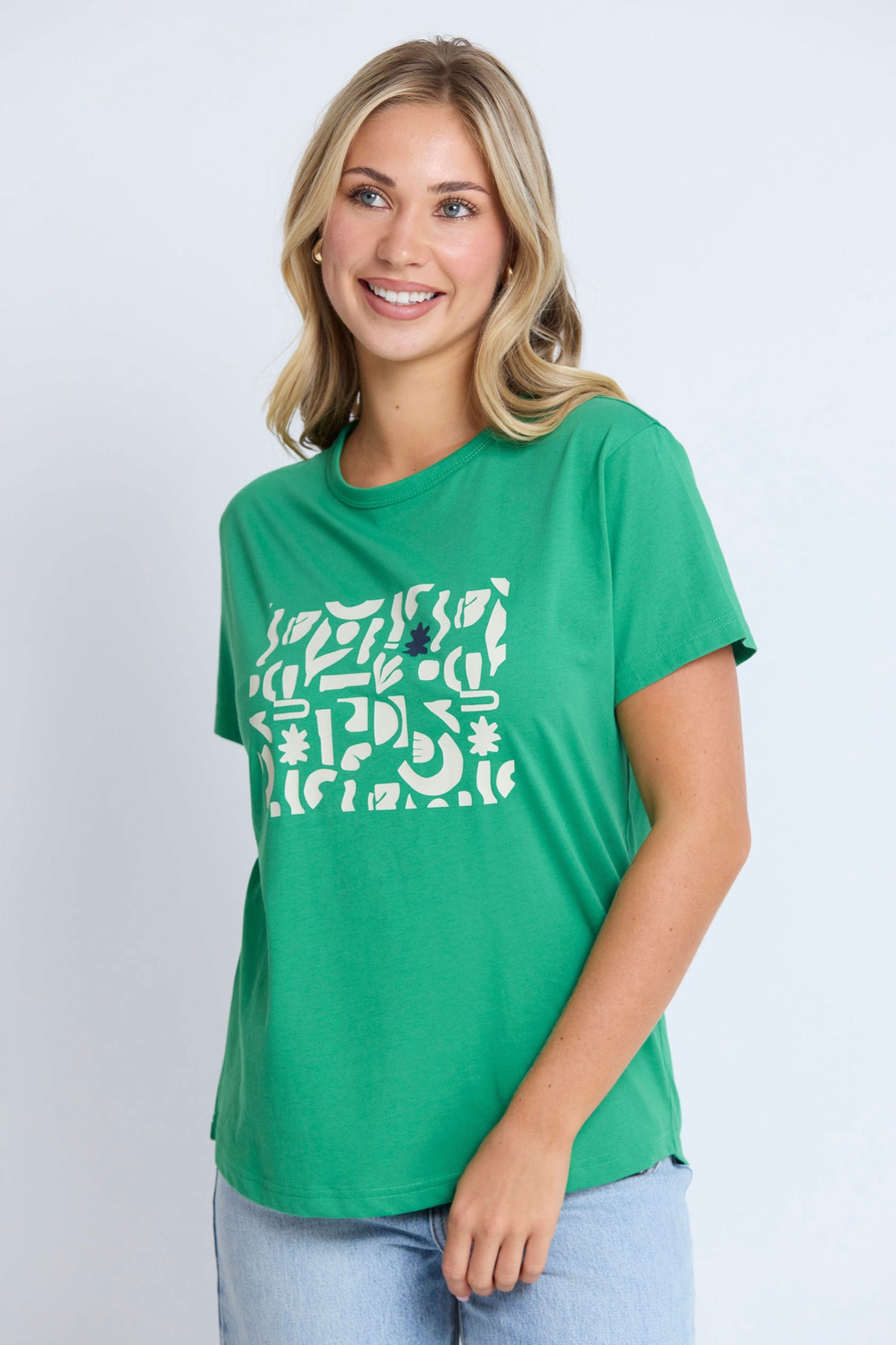 Ace Tee Grass Green Geo - PREORDER
