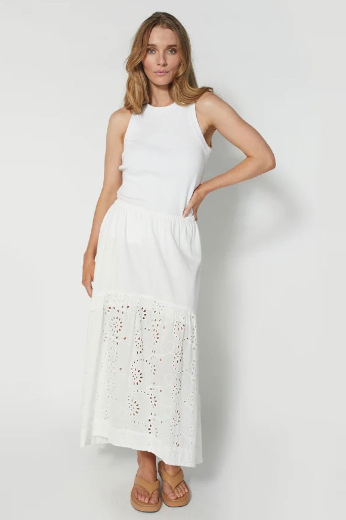 Serafina Skirt White