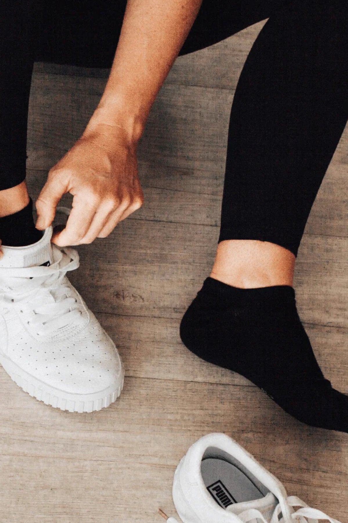 Merino Wool Plain Sneaker Twin Pack Socks Black