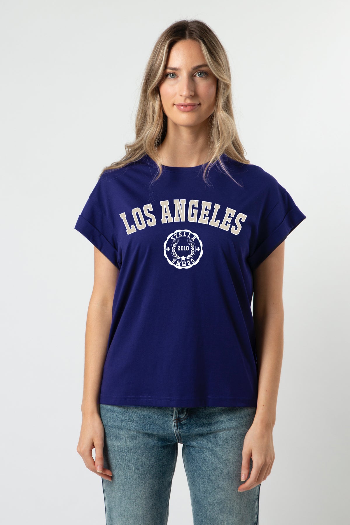 Cuff Sleeve T-Shirt Los Angeles