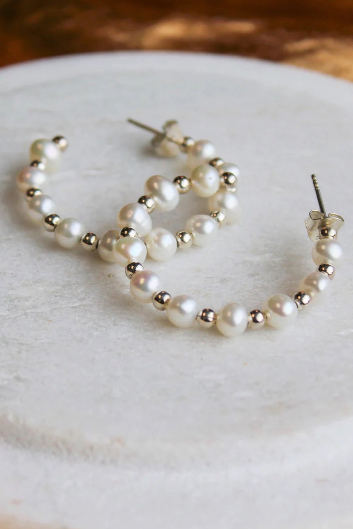 Perfect Pearl Earrings Silver