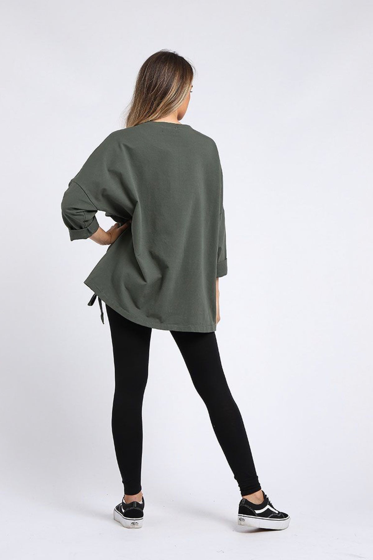 Starburst Cotton Sweater Khaki