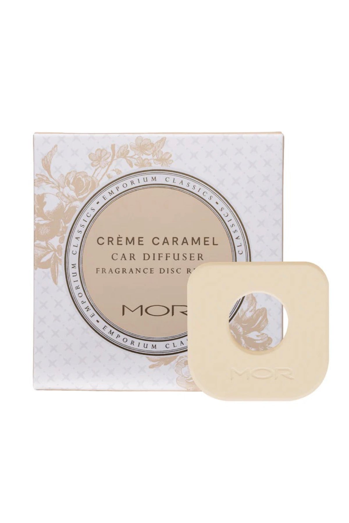 Mor Car Diffuser Cream Caramel Fragrance Disc Refill