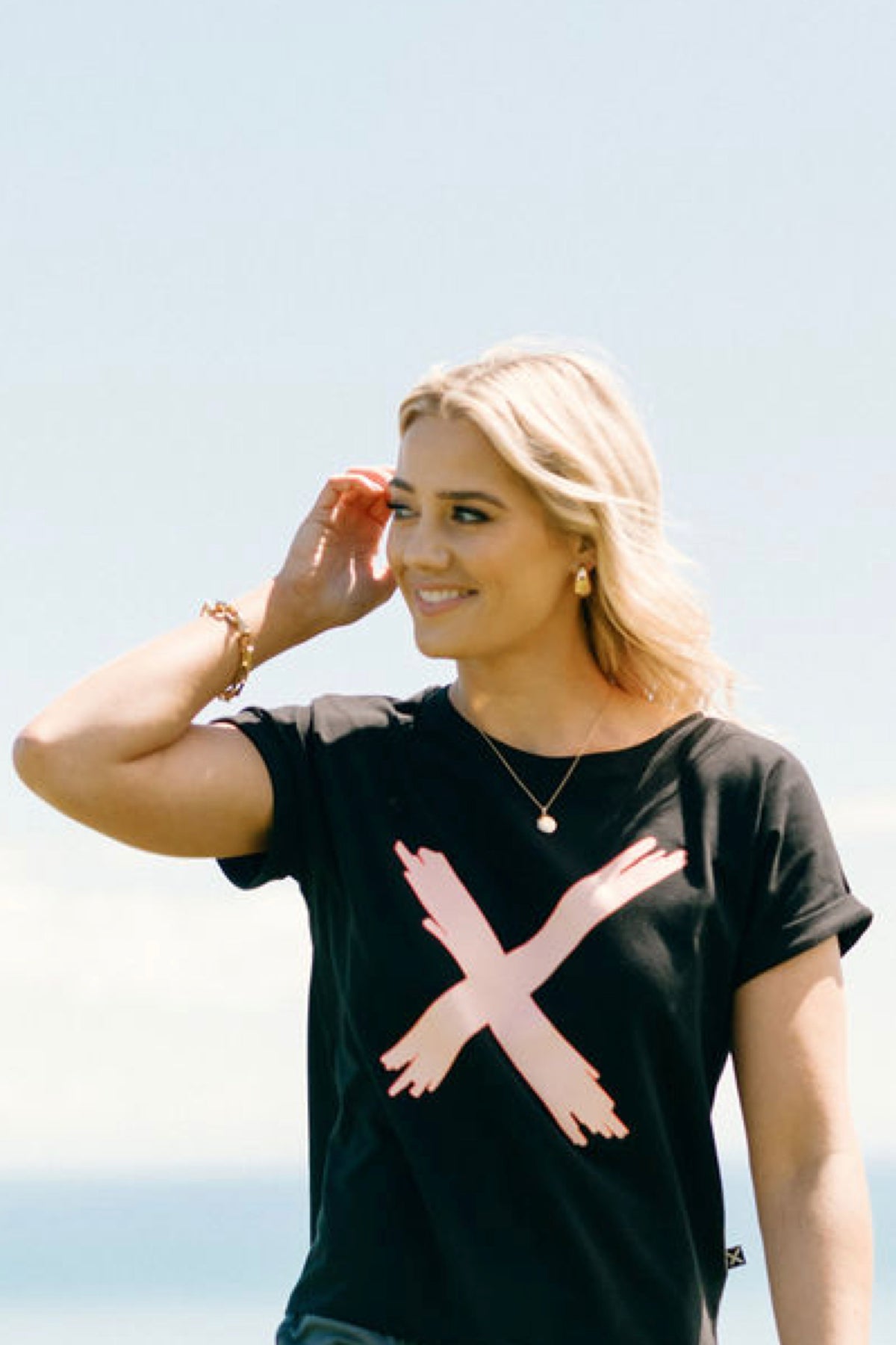 Jackie Tee Black with Blossom Berry X- PREORDER DELIVERY END AUGUST