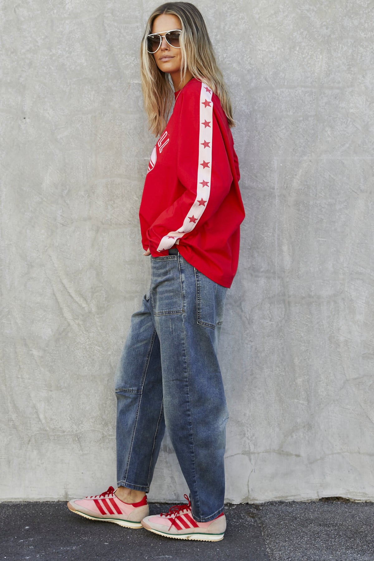 Pickleball L/S Tee Red - PREORDER DELIVERY EARLY MARCH