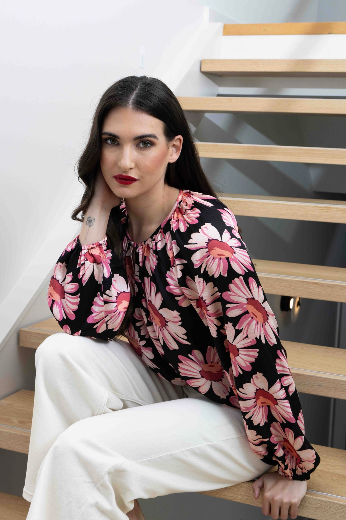 Connected Blouse Bold Rosette