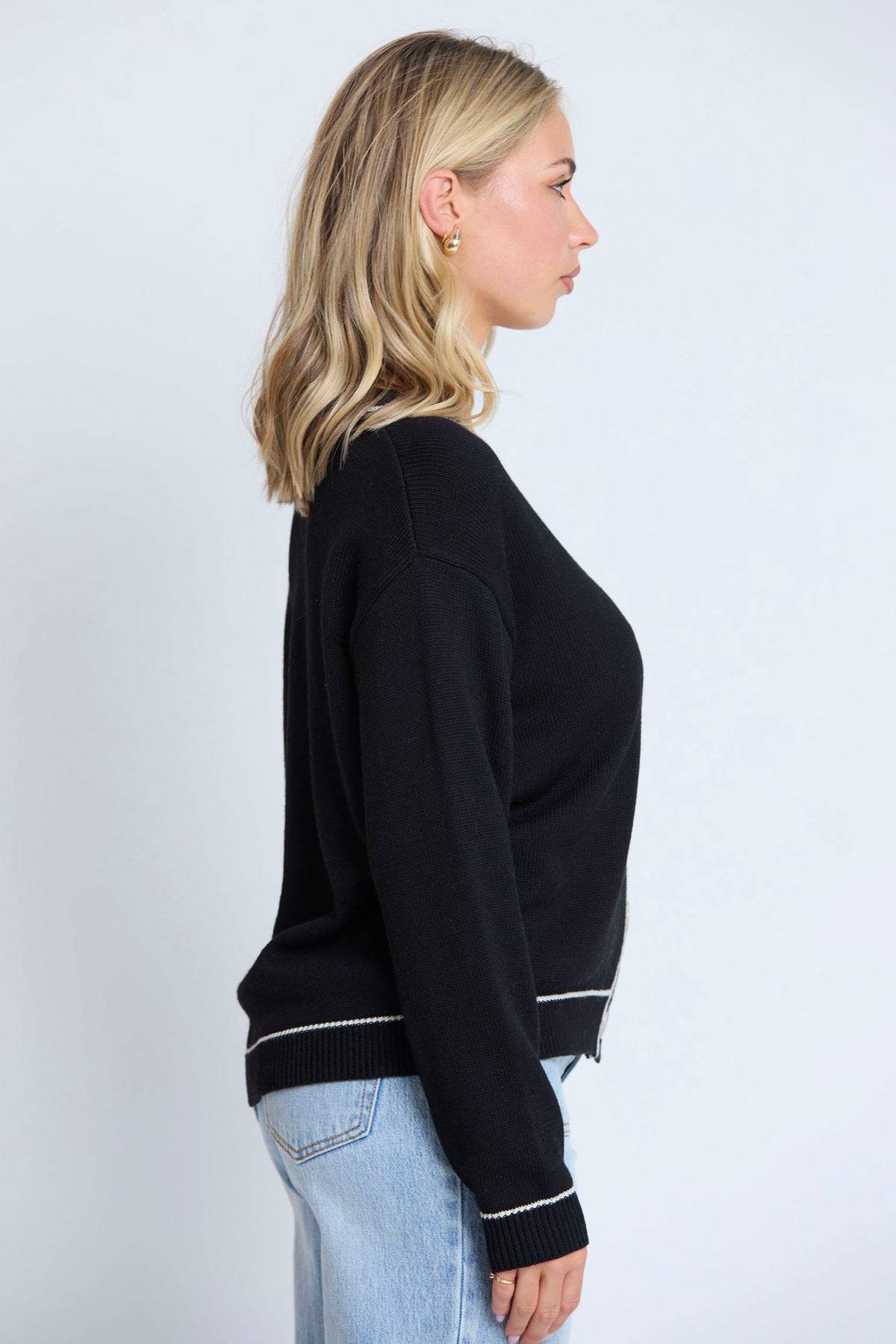 Annaliese Cardigan Black - PREORDER DELIVERY END JUNE
