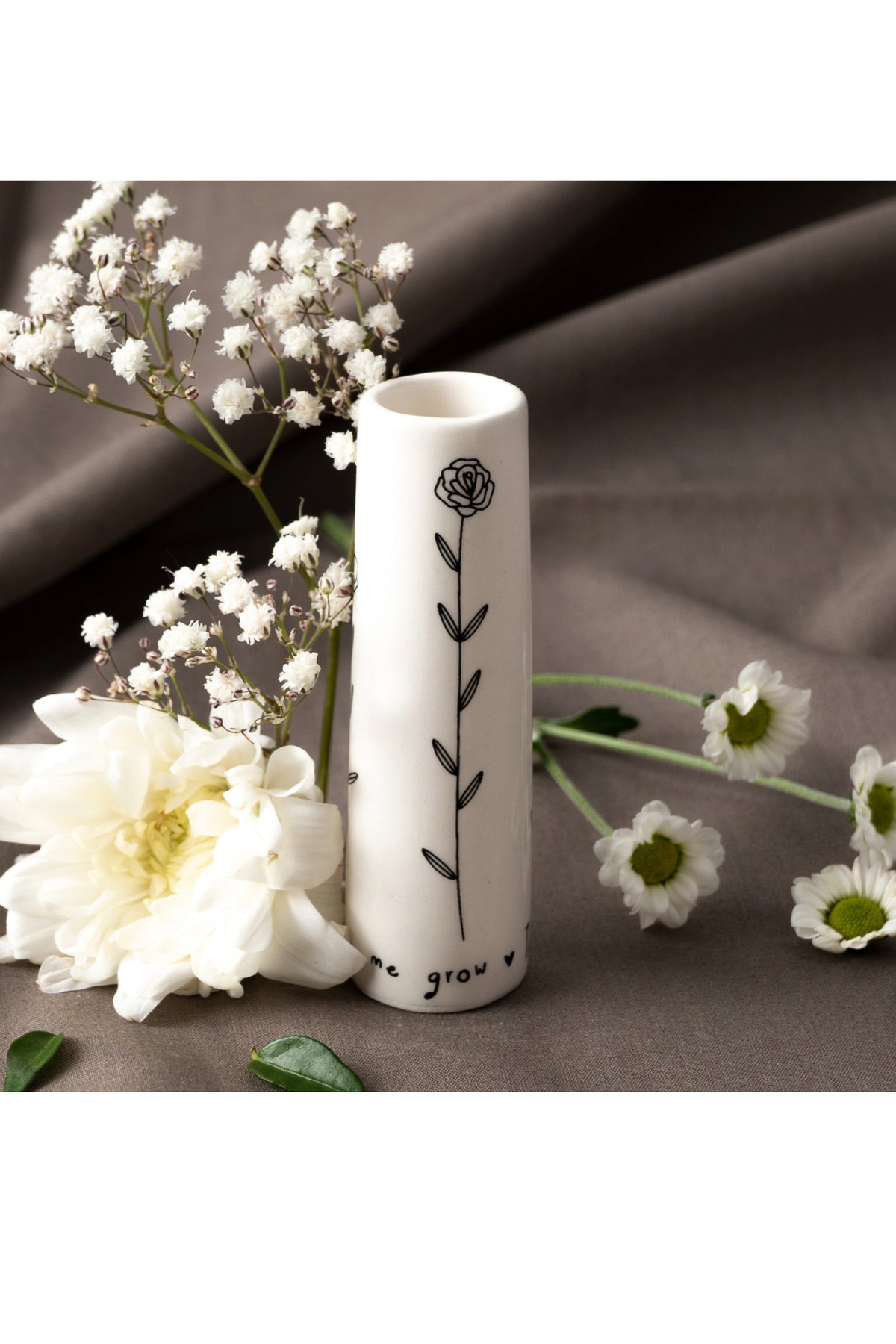 Thank You For Helping - Mini Bud Vase