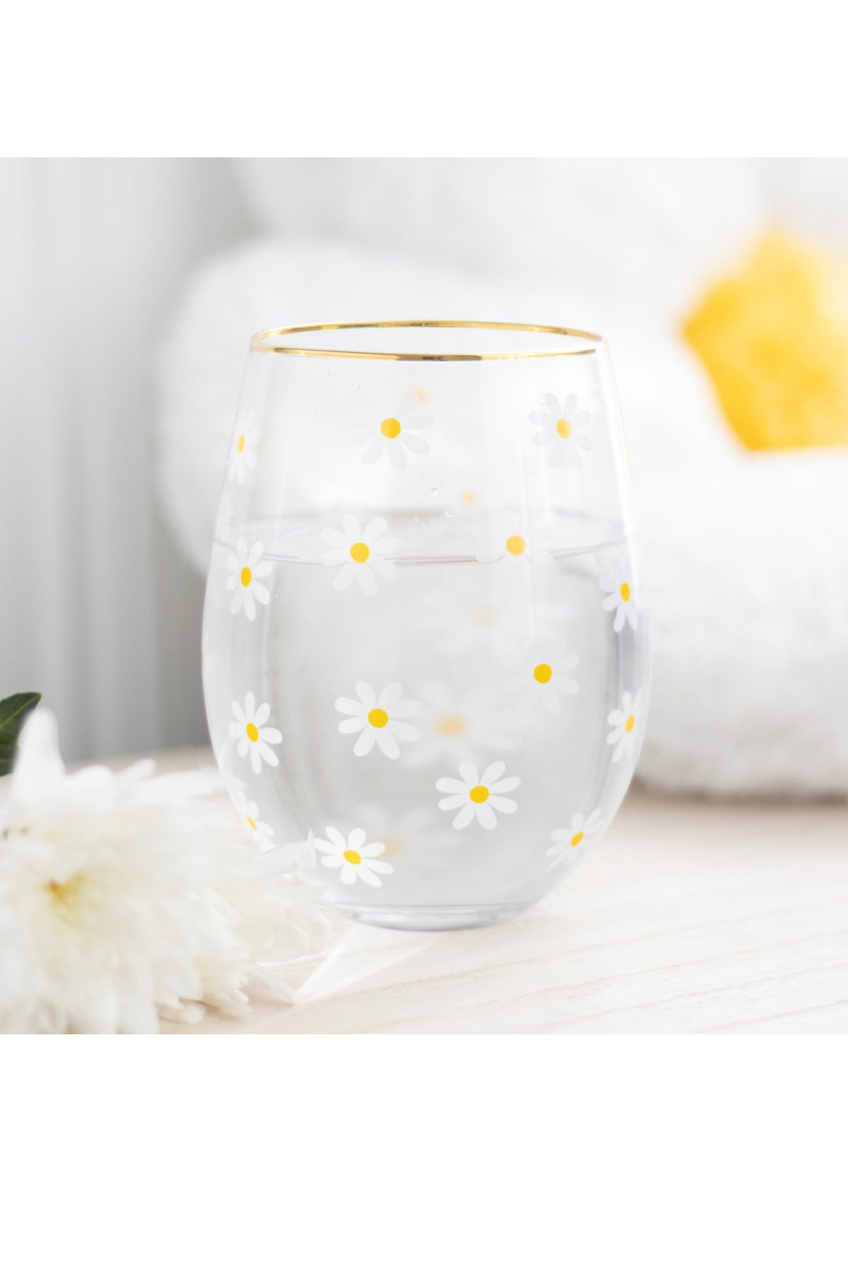 Springtime Stemless Wine Glass