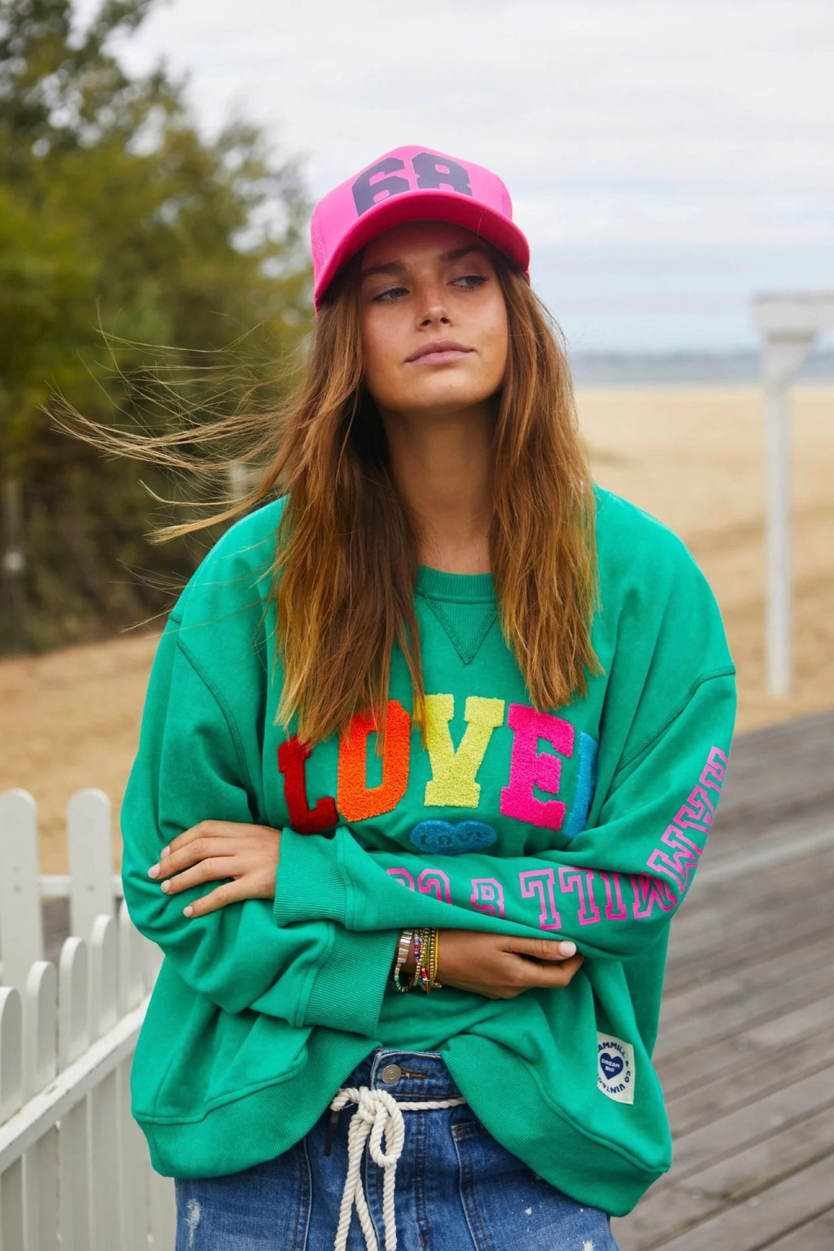 Applique Sweat Green - PREORDER DELIVERY MID MAY