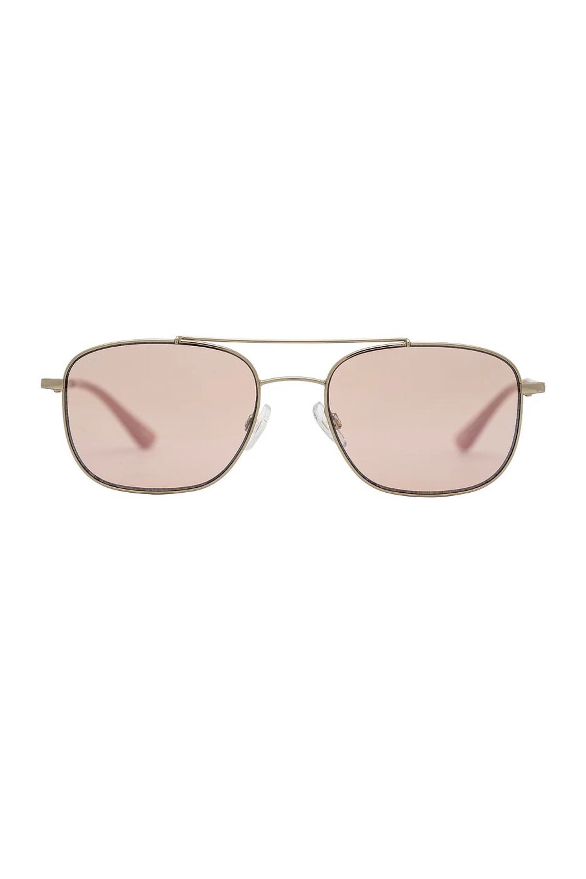 Amelie Silver Pink Mirror Sunglasses