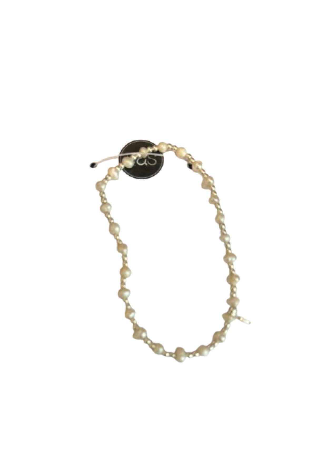 Pearl Coli SS Elastic Ball Bracelet