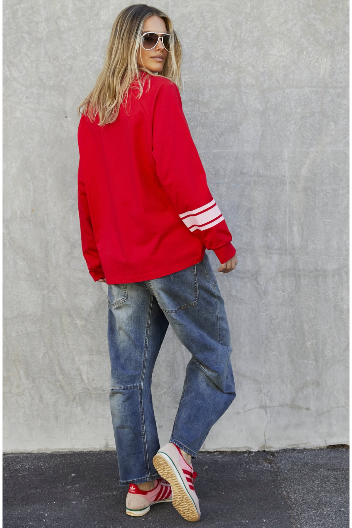 Pickleball L/S Tee Red - PREORDER DELIVERY EARLY MARCH