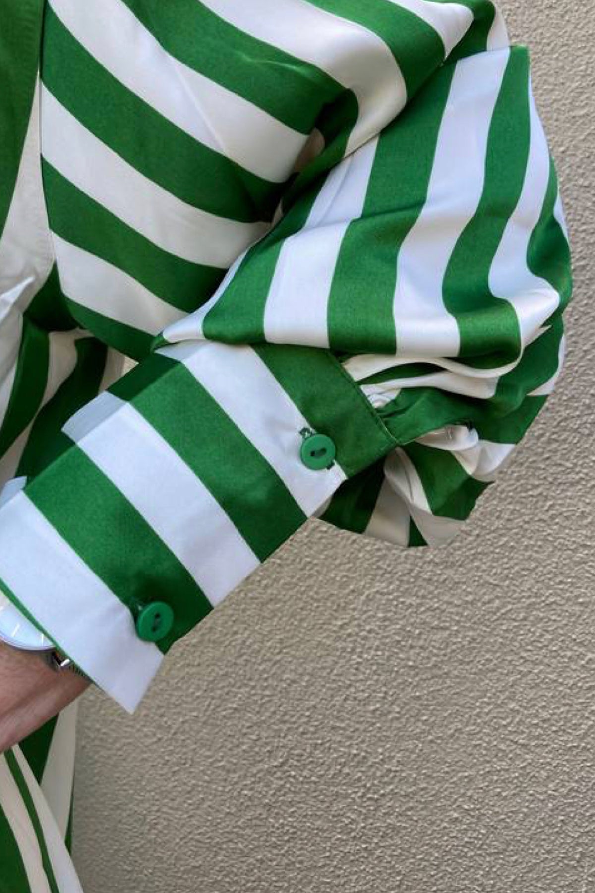 London Shirt Green Stripe