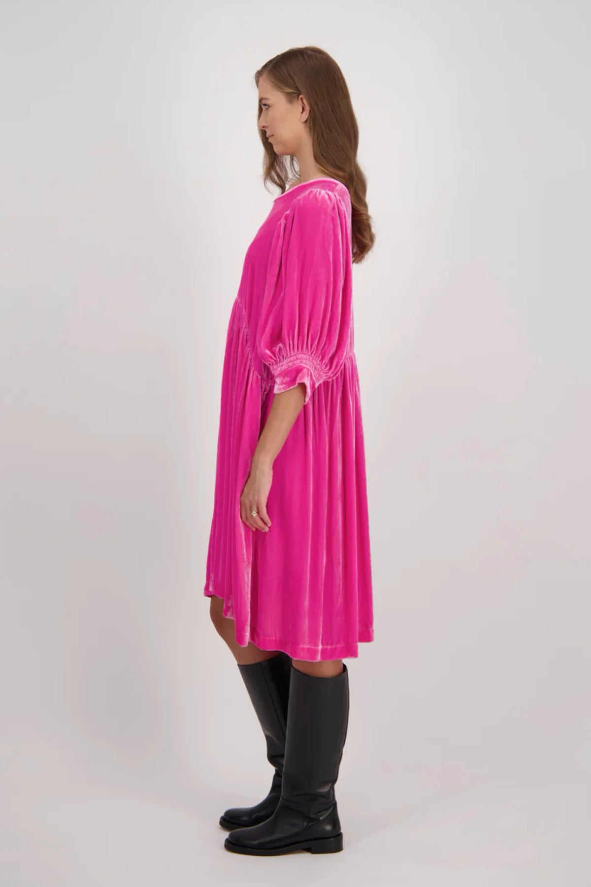 Cleapatra Pink Velvet Dress