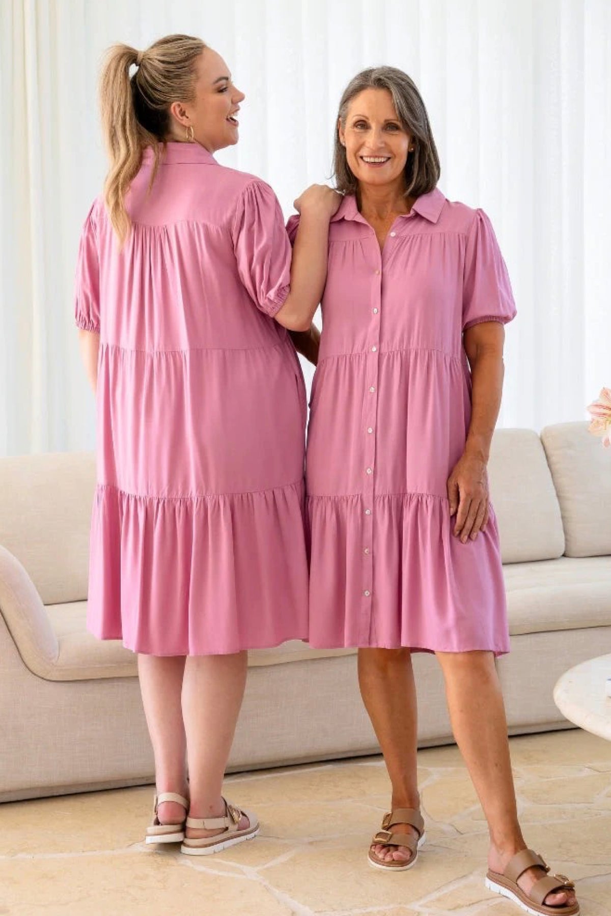 Taylor Shirt Dress Pink