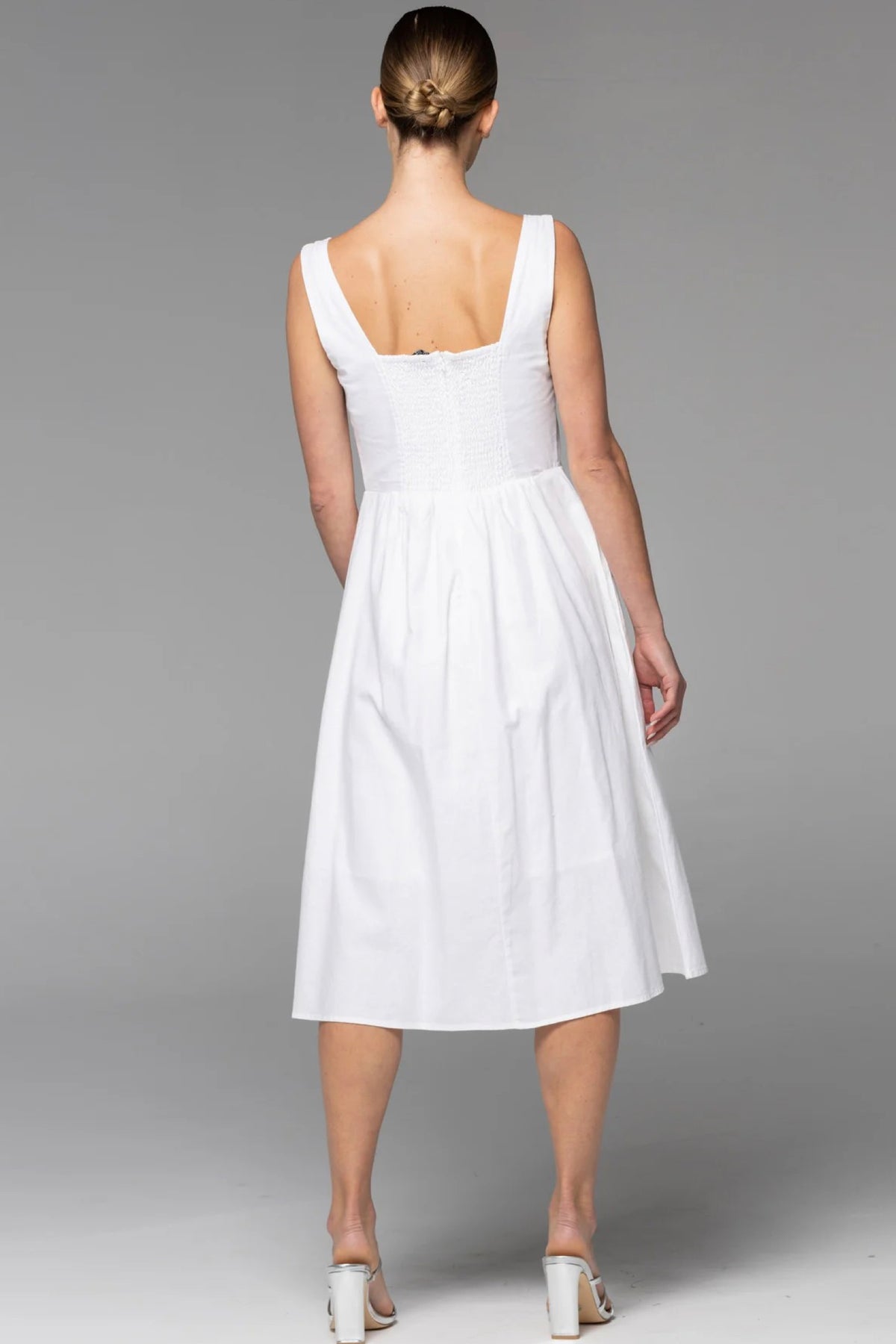 Higher Ground Corset Dress White