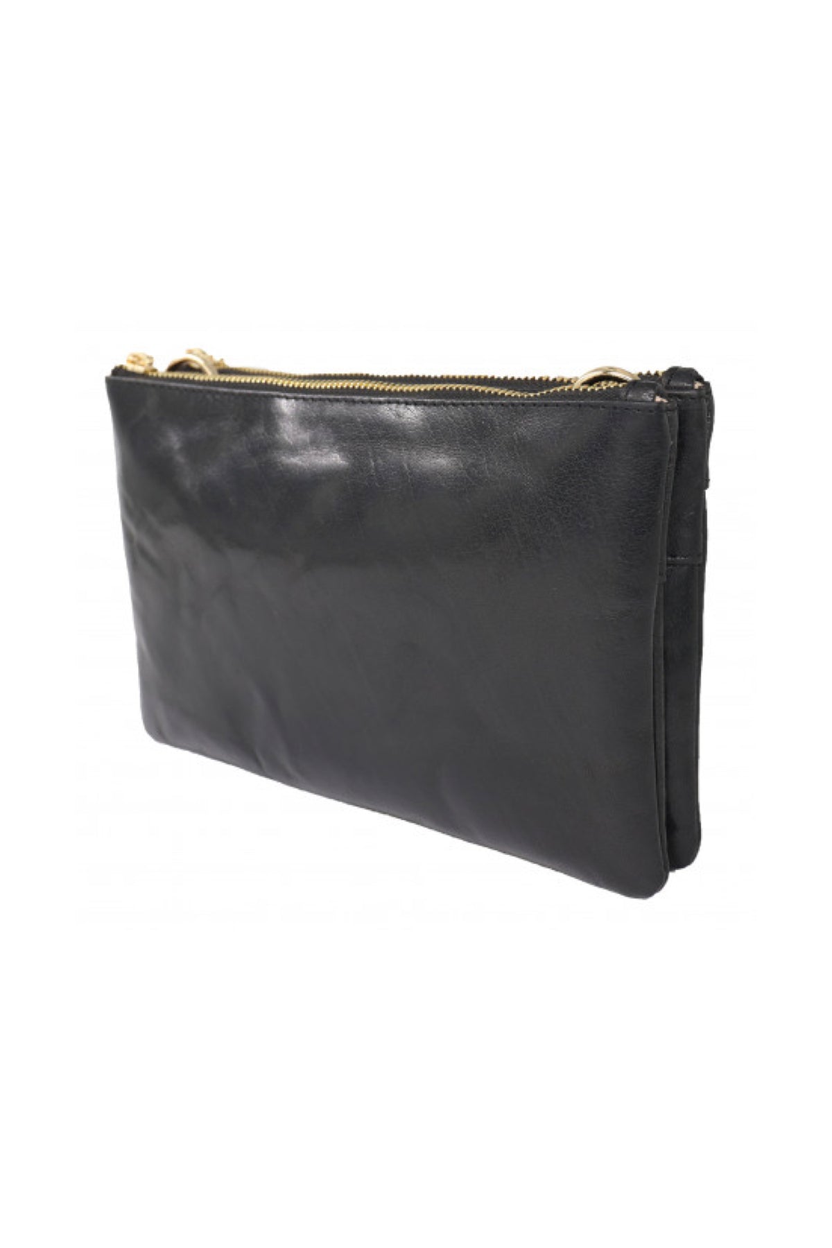 Luisa Italian Leather Twin Zip Bag