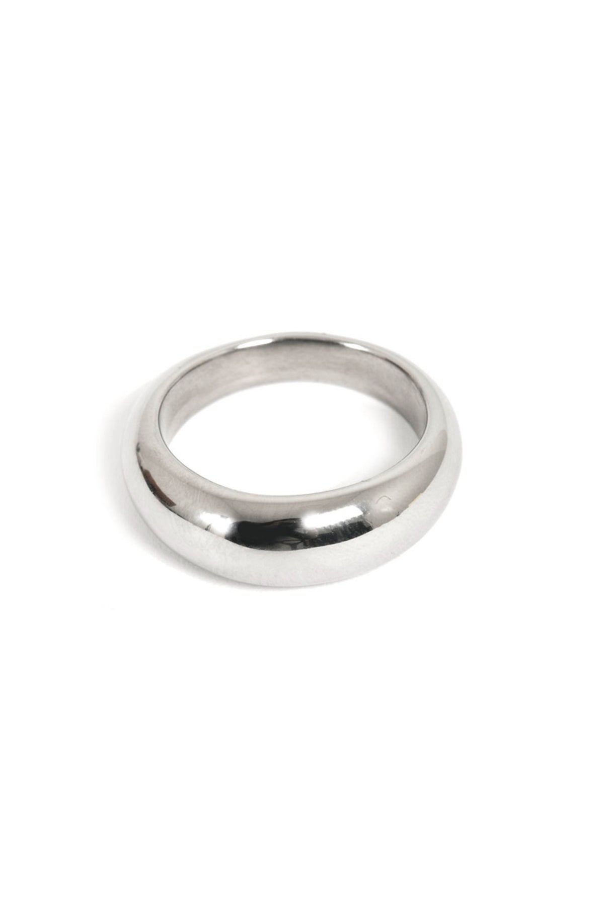 Pure Steel Ring Chunky Silver