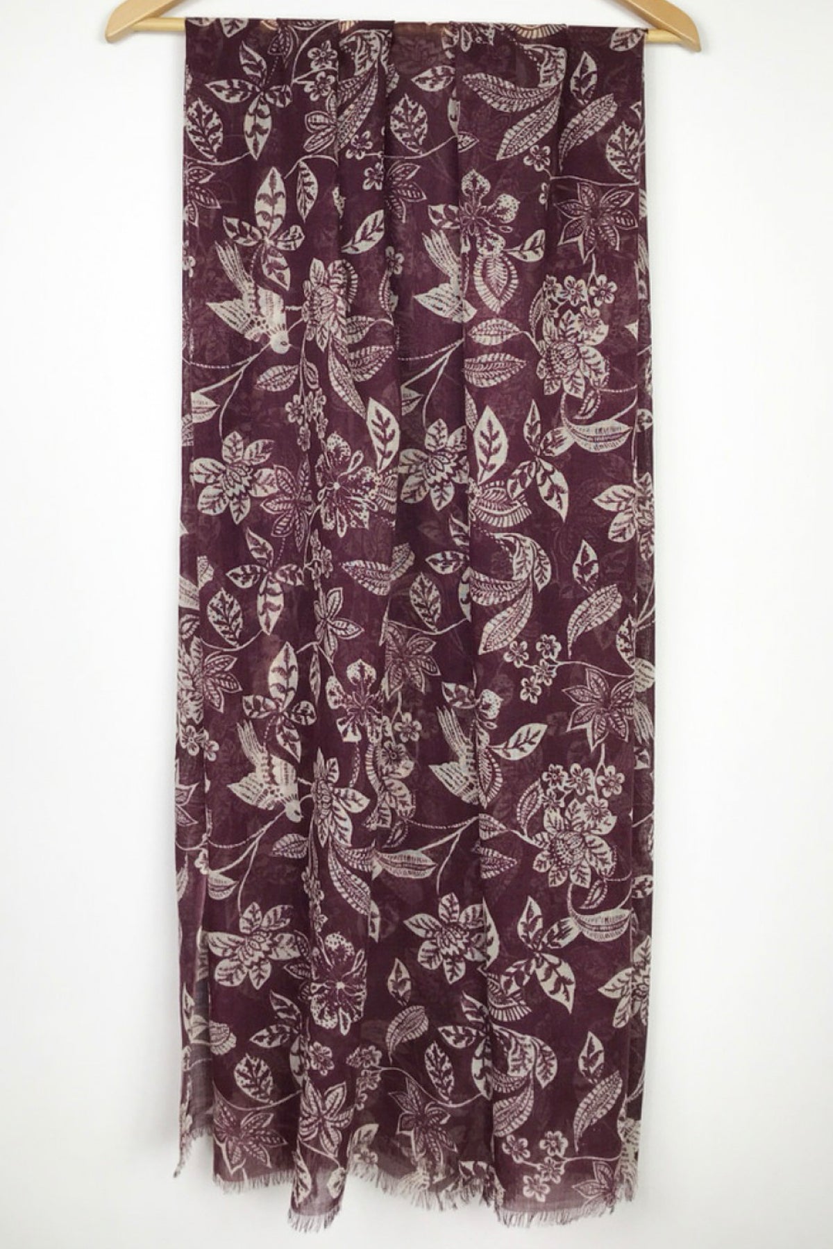 Garden Merino Scarf Merlot