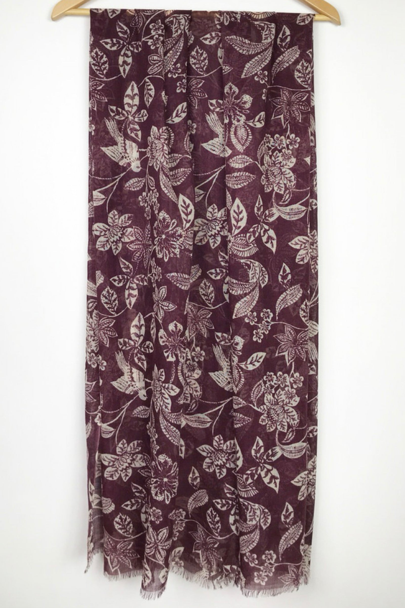 Garden Merino Scarf Merlot