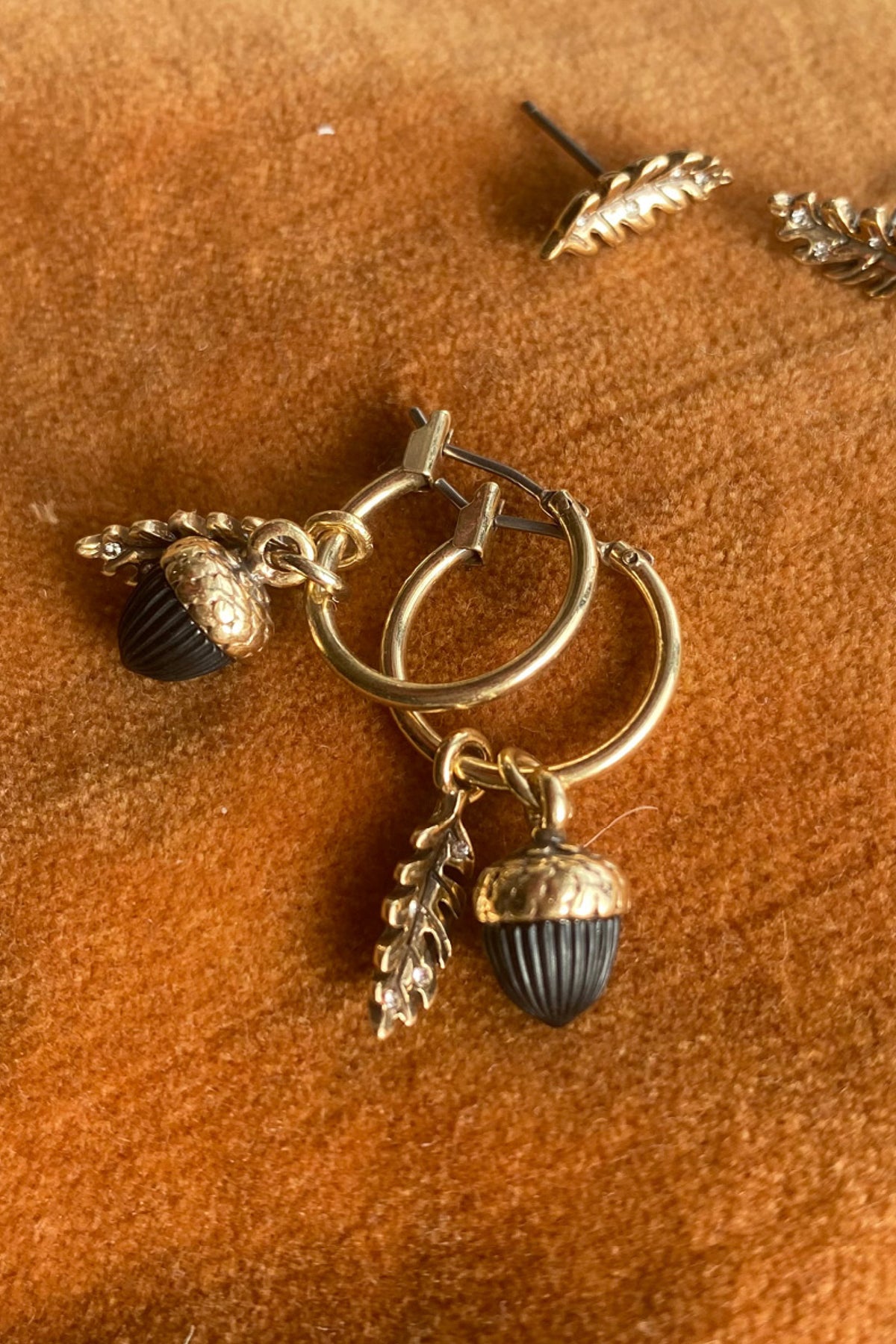 Earrings With Bunch Acorn