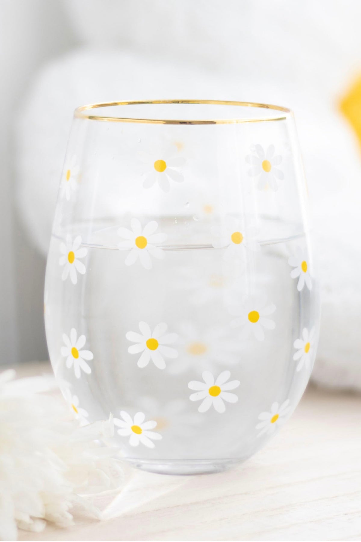 Springtime Stemless Wine Glass