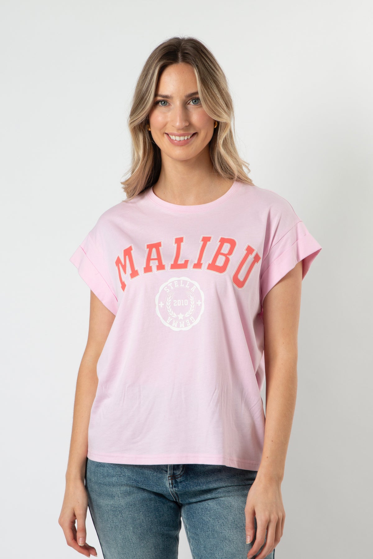 Cuff Sleeve T-Shirt Candy Malibu