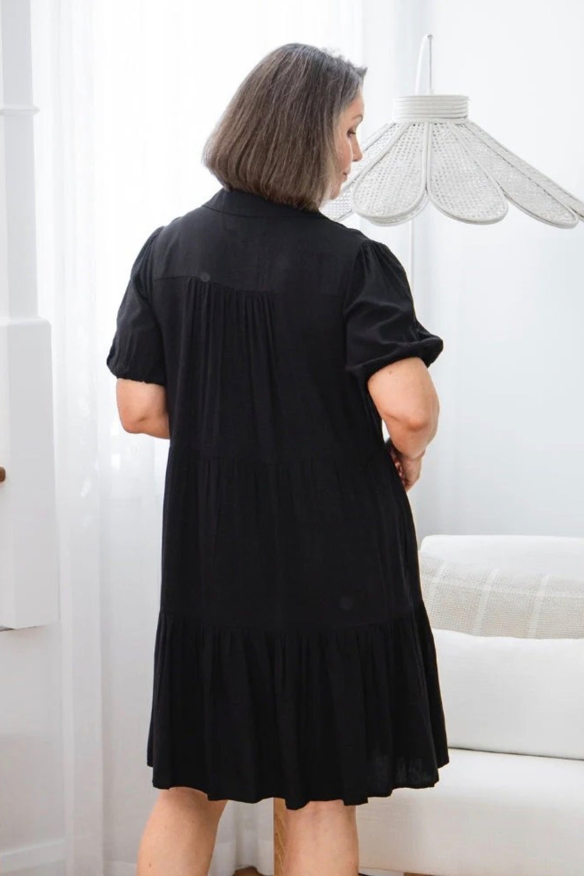 Taylor Shirt Dress Black