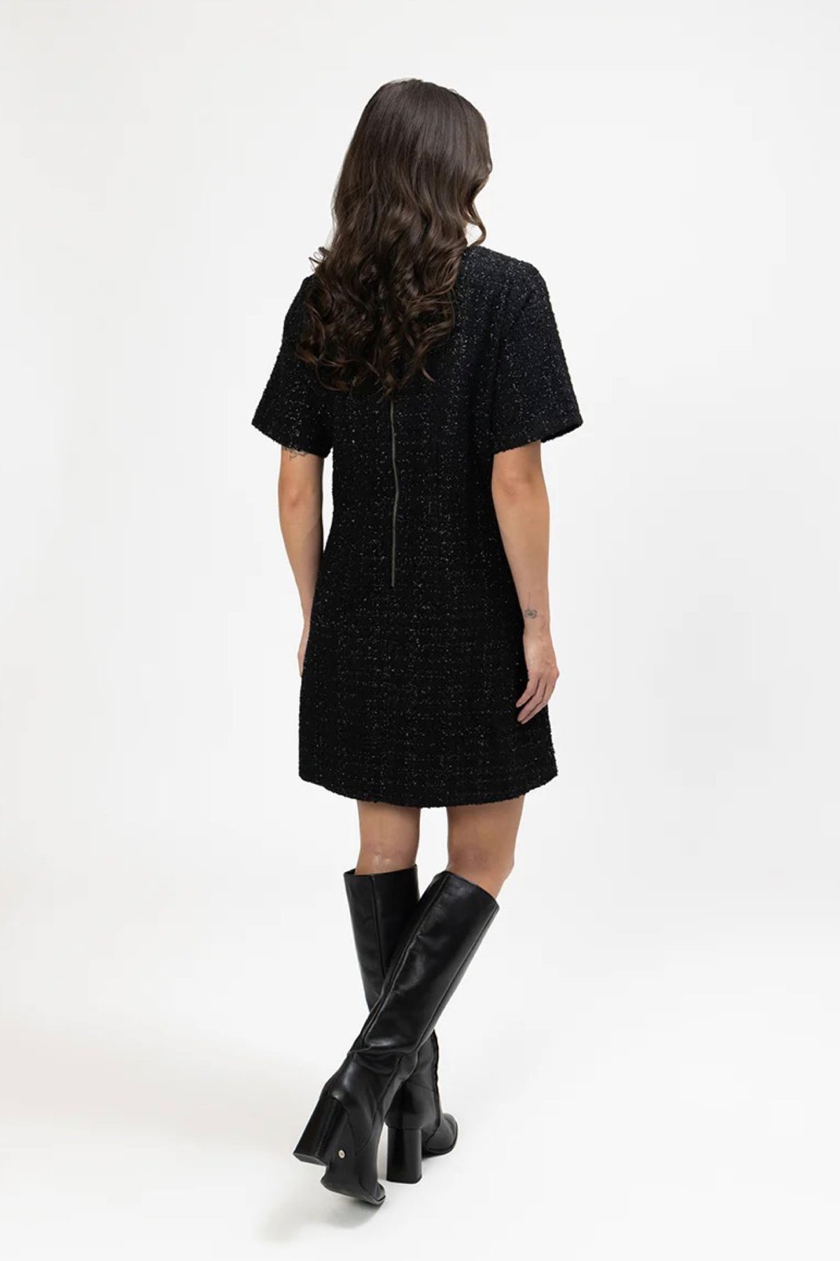 Coco Dress Black Texture