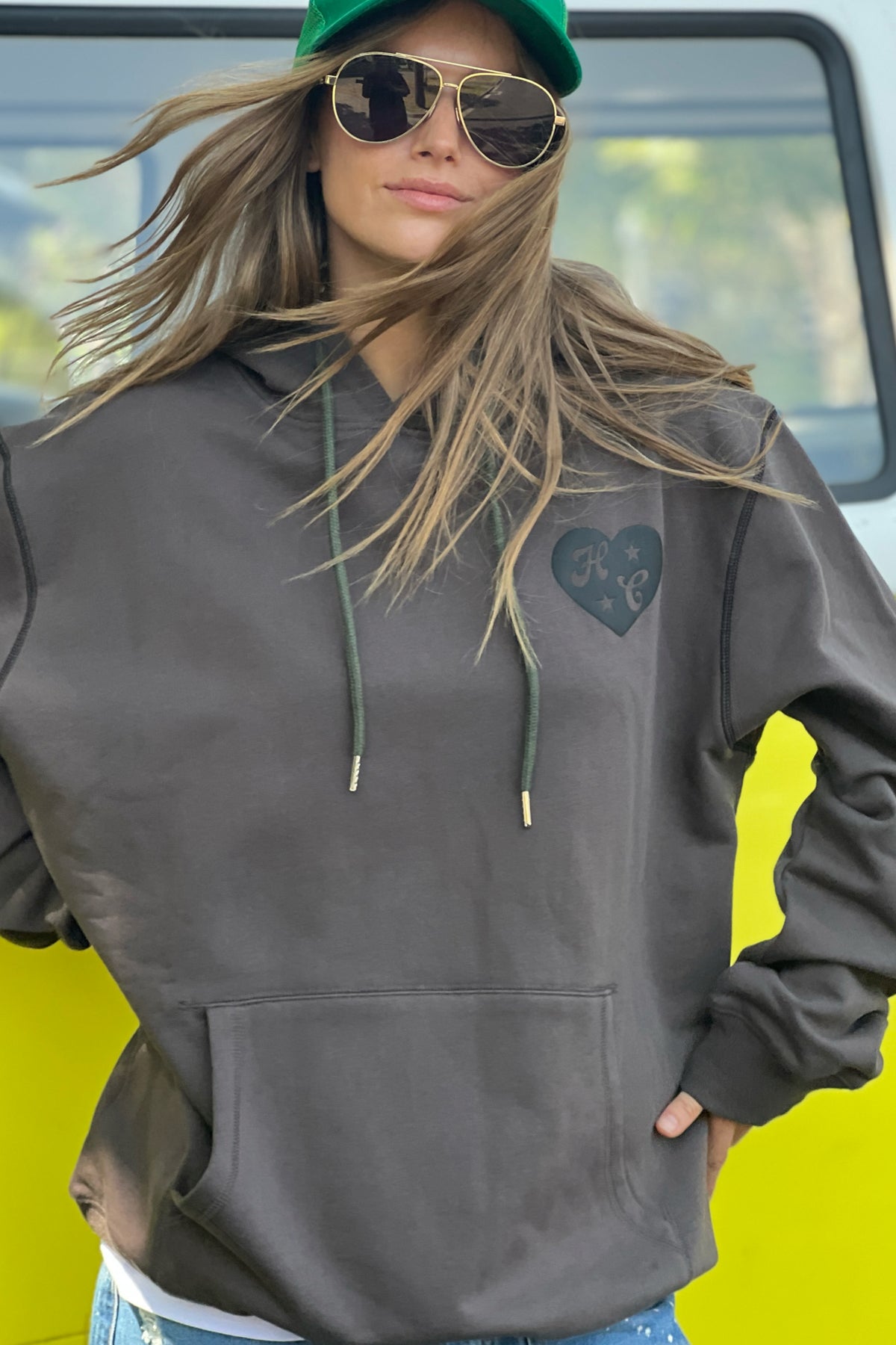 My Boyfriends Oversized Hoodie Dark Grey