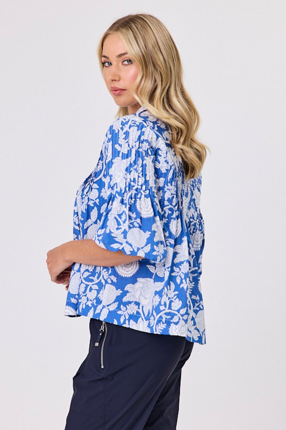 Bubble Shirt Blue Tapestry - PREORDER DELIVERY MID SEPT