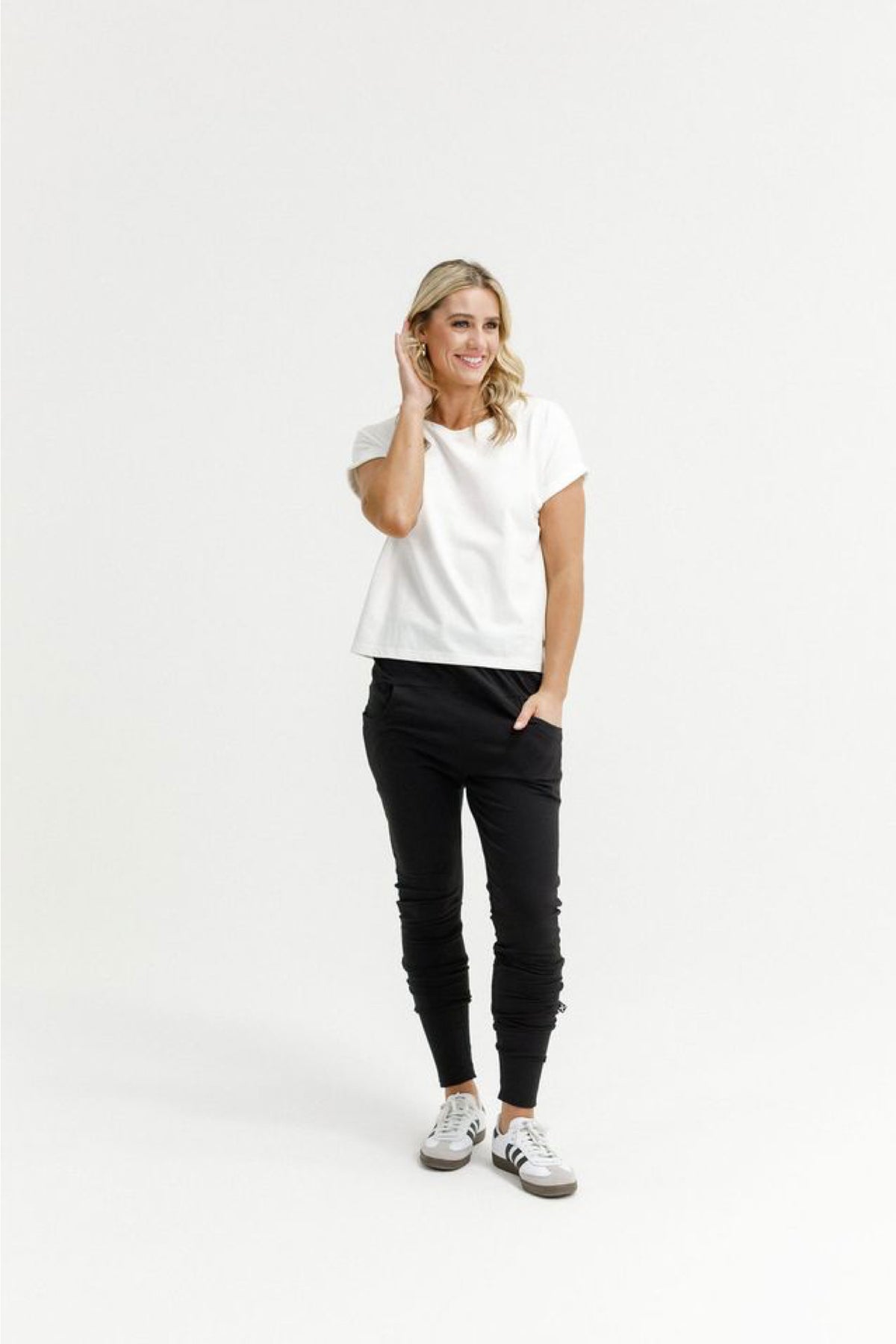 Apartment Pants Black With Black X - PREORDER DELIVERY EARLY MARCH