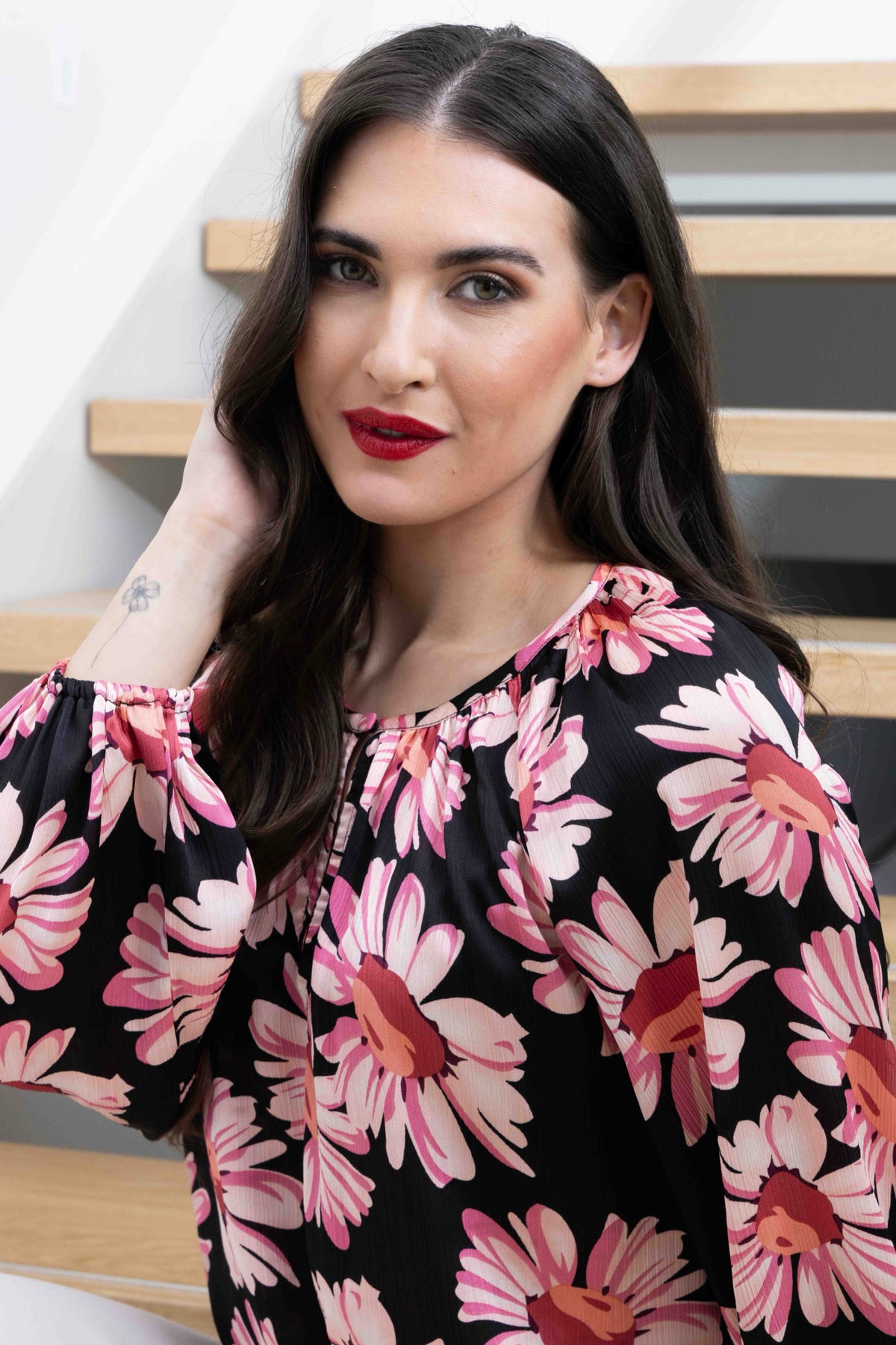 Connected Blouse Bold Rosette