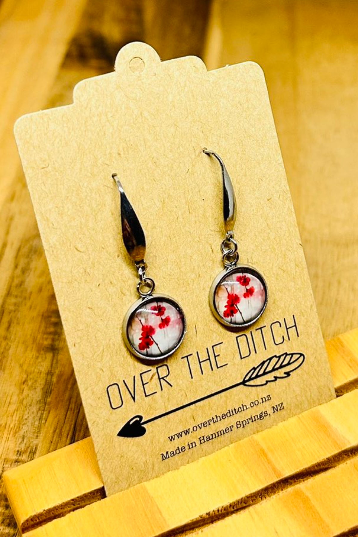 Poppy Fields Pendant Earrings