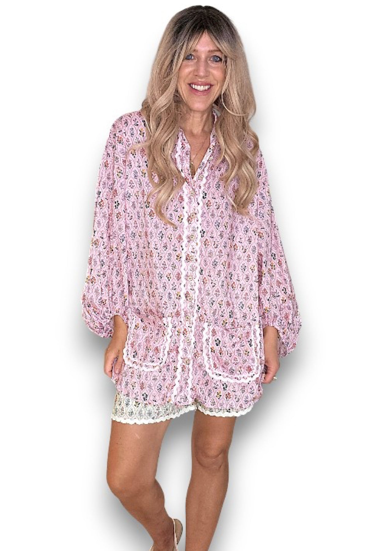 Pink Wallflower Tunic Shirt