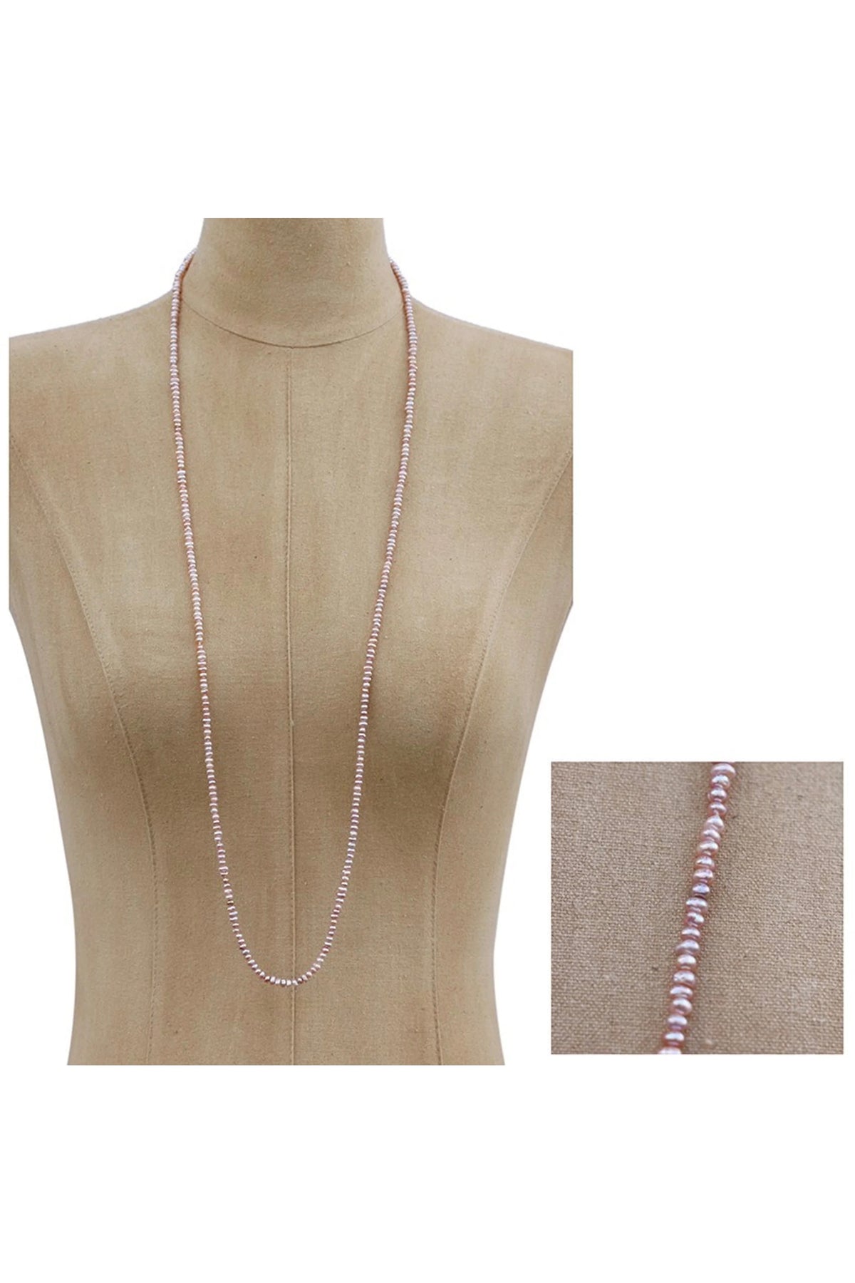 Baroque Pearl Necklace Lilac Small